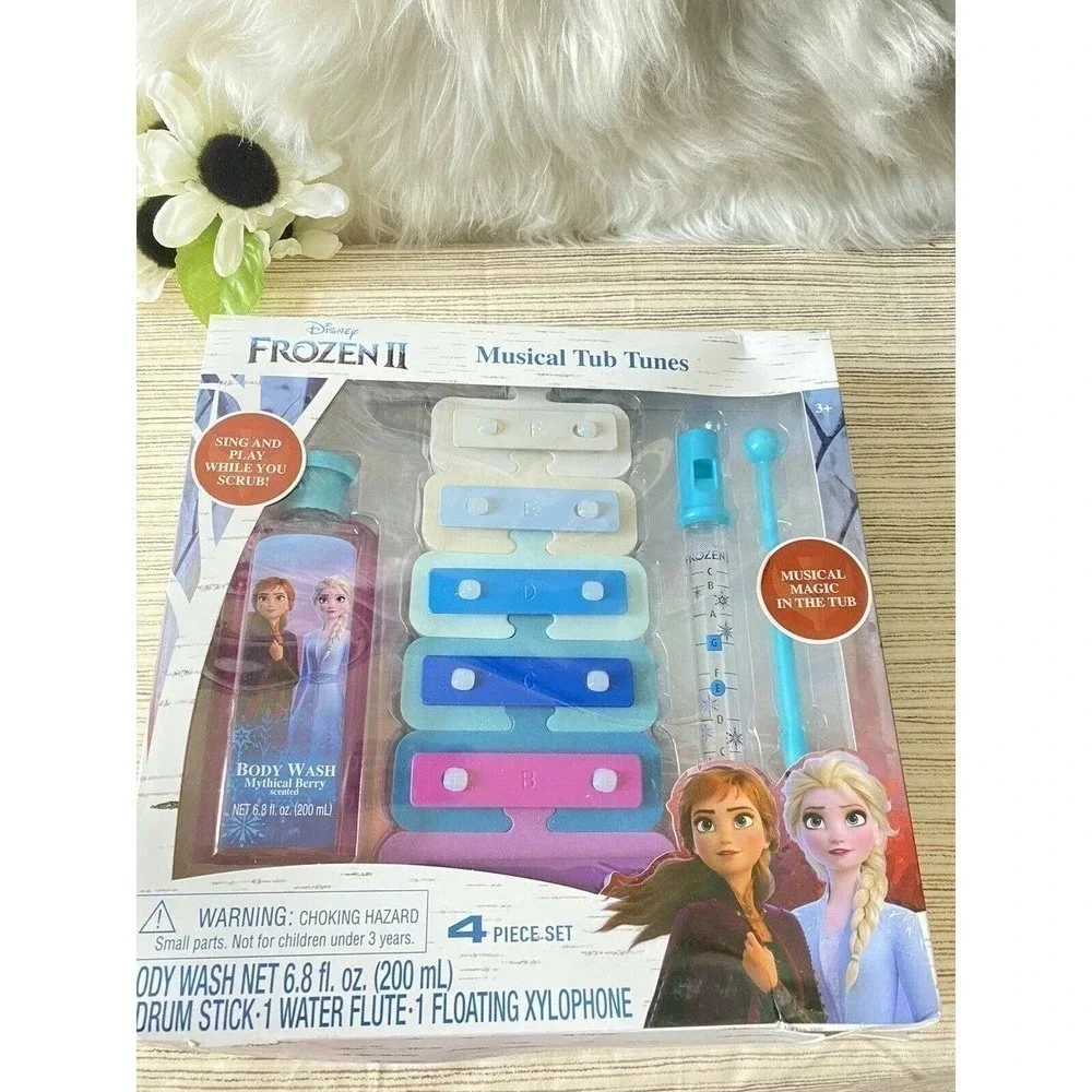 New Disney Frozen II Musical Tub Tunes set, 4 piece set Bath Fun Kids Toys